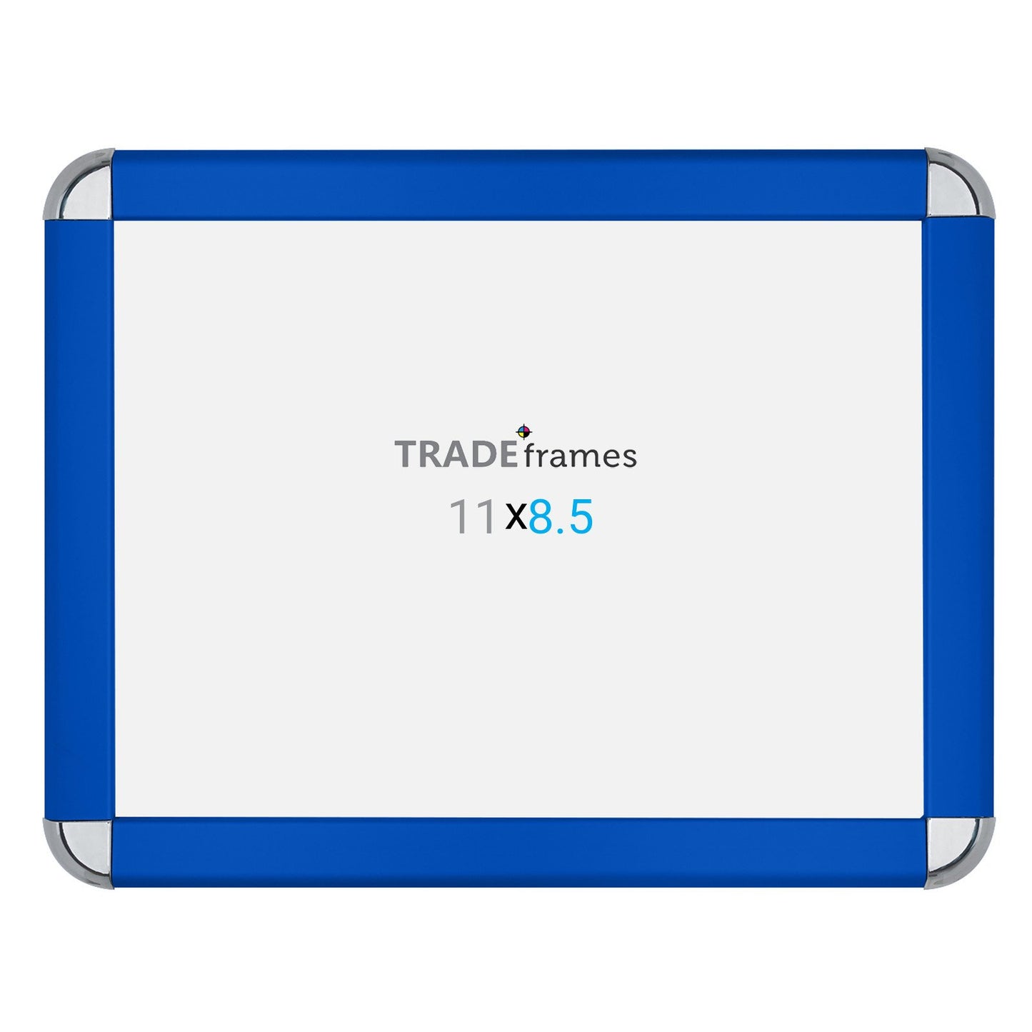 21.59 x 27.94 cm Blue Round-Cornered Snap Frame - 32MM Profile