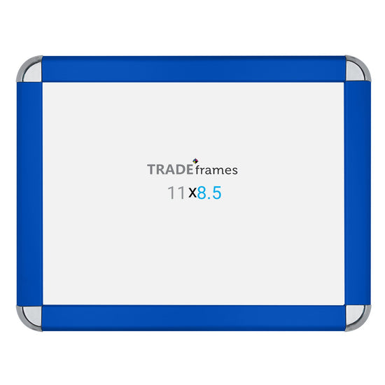 21.59 x 27.94 cm Blue Round-Cornered Snap Frame - 32MM Profile