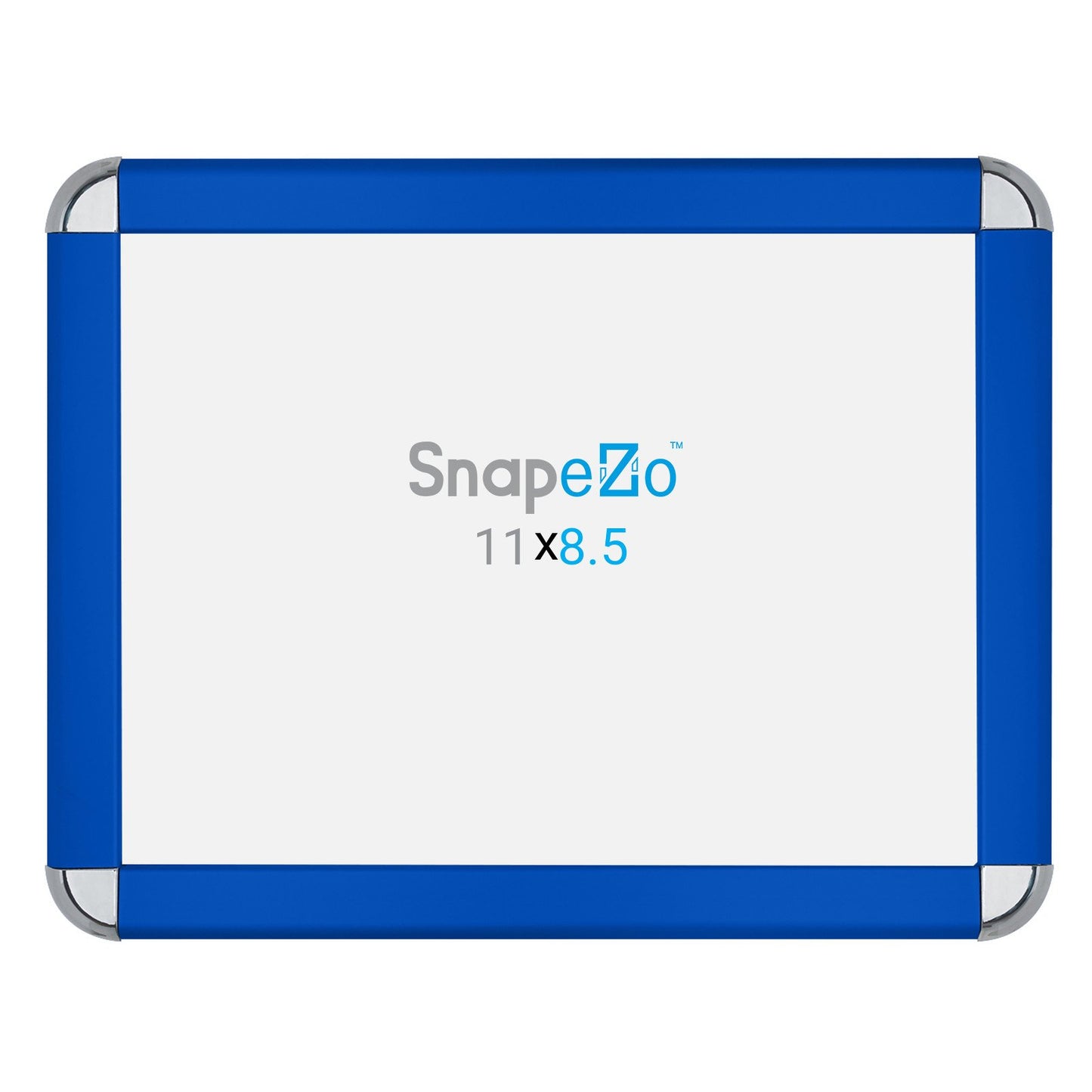 SnapeZo® 21.59 x 27.94 cm Blue Round-Cornered Snap Frame - 32MM Profile