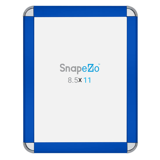 SnapeZo® 21.59 x 27.94 cm Blue Round-Cornered Snap Frame - 32MM Profile