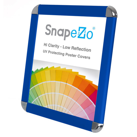 SnapeZo® 21.59 x 27.94 cm Blue Round-Cornered Snap Frame - 32MM Profile