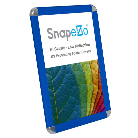 SnapeZo® 27.94 x 43.18 cm Blue Round-Cornered Snap Frame - 32MM Profile