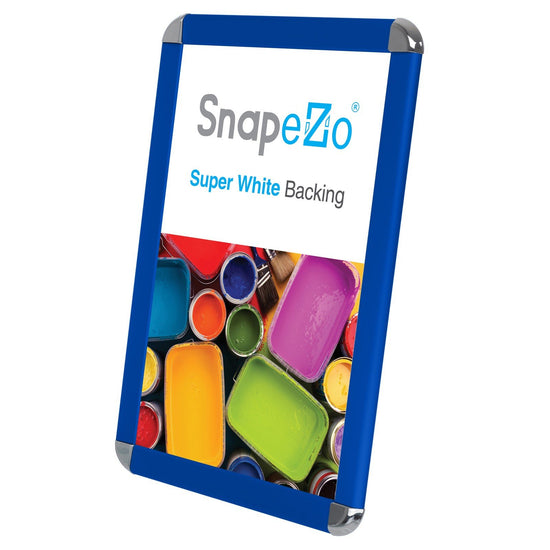 SnapeZo® 27.94 x 43.18 cm Blue Round-Cornered Snap Frame - 32MM Profile