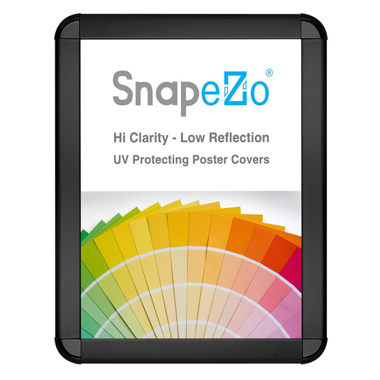 SnapeZo® 21.59 x 27.94 cm Black Round-Cornered Snap Frame - 32MM Profile