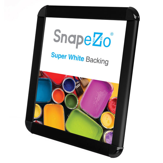 SnapeZo® 21,59 x 27,94 cm Marco a presión negro de esquinas redondeadas - Perfil de 32 mm