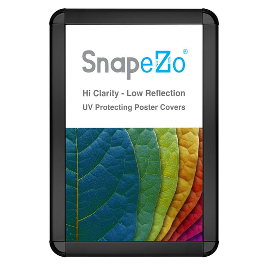 SnapeZo® 27.94 x 43.18 cm Black Round-Cornered Snap Frame - 32MM Profile