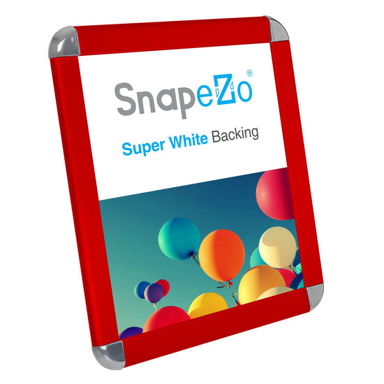 SnapeZo® 21.59 x 27.94 cm Red Round-Cornered Snap Frame - 32MM Profile