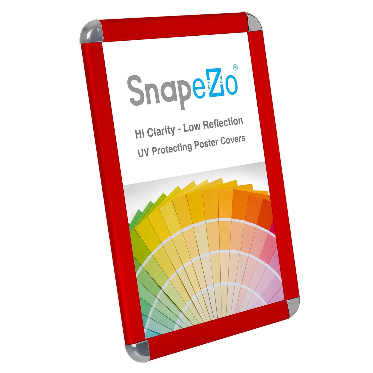 SnapeZo® 27.94 x 43.18 cm Red Round-Cornered Snap Frame - 32MM Profile