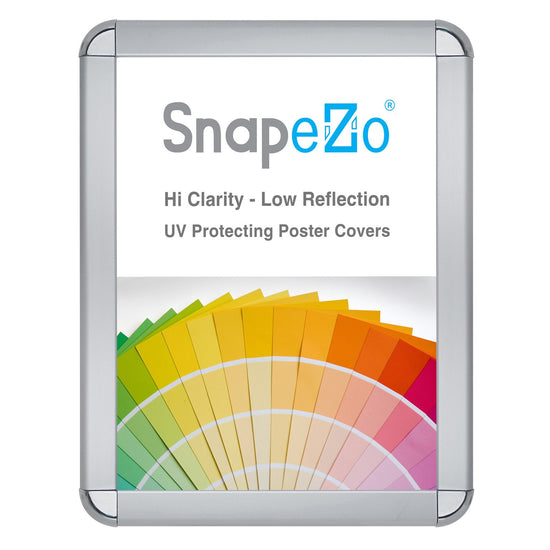 SnapeZo® 21.59 x 27.94 cm Silver Round-Cornered Snap Frame - 32MM Profile