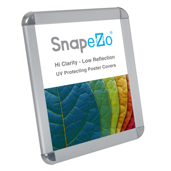 SnapeZo® 21.59 x 27.94 cm Silver Round-Cornered Snap Frame - 32MM Profile