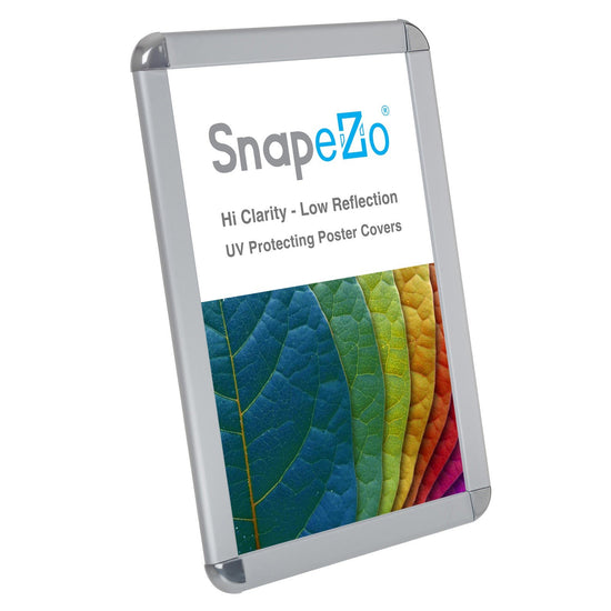 SnapeZo® 27.94 x 43.18 cm Silver Round-Cornered Snap Frame - 32MM Profile