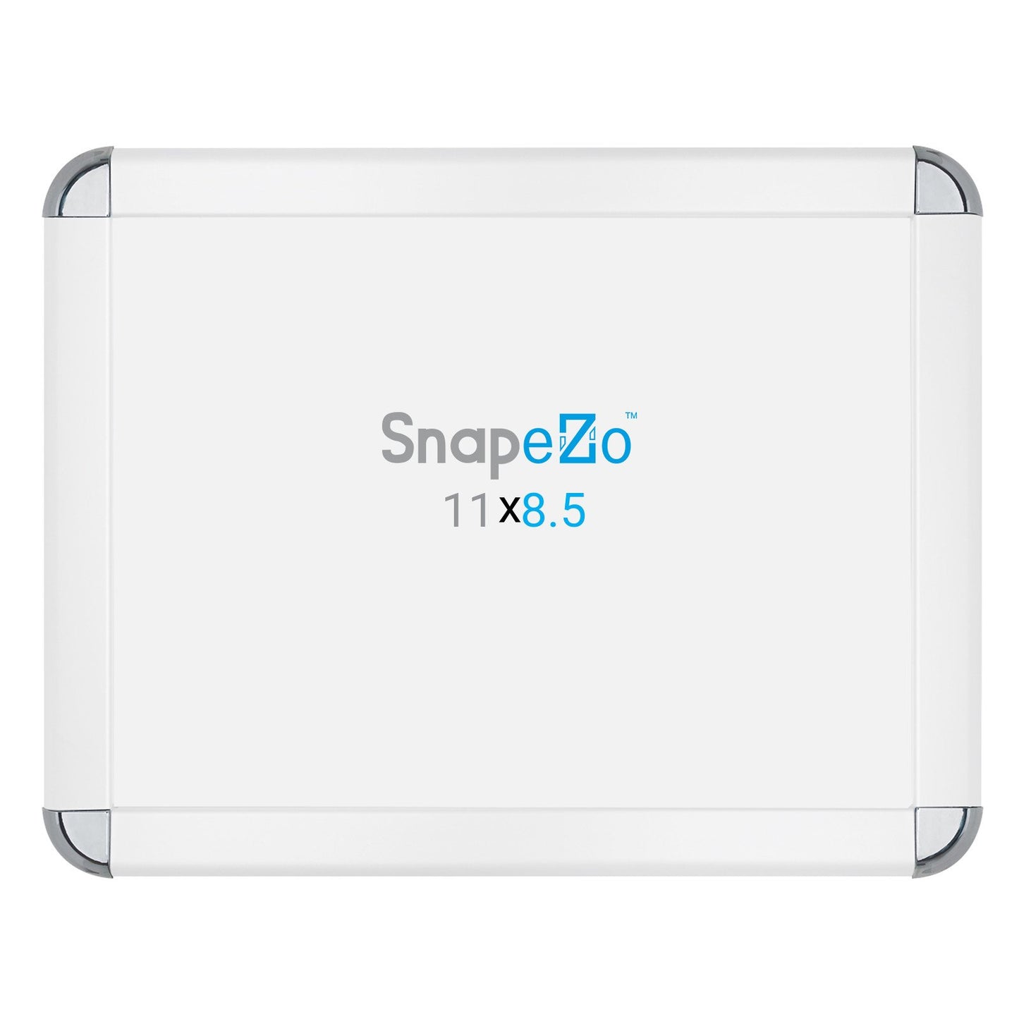 SnapeZo® 21.59 x 27.94 cm White Round-Cornered Snap Frame - 32MM Profile