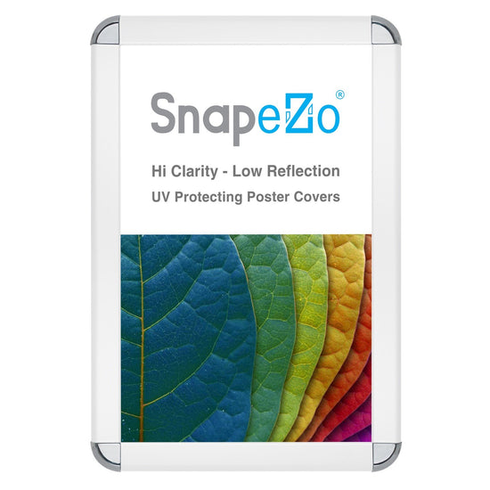 SnapeZo® 27.94 x 43.18 cm White Round-Cornered Snap Frame - 32MM Profile