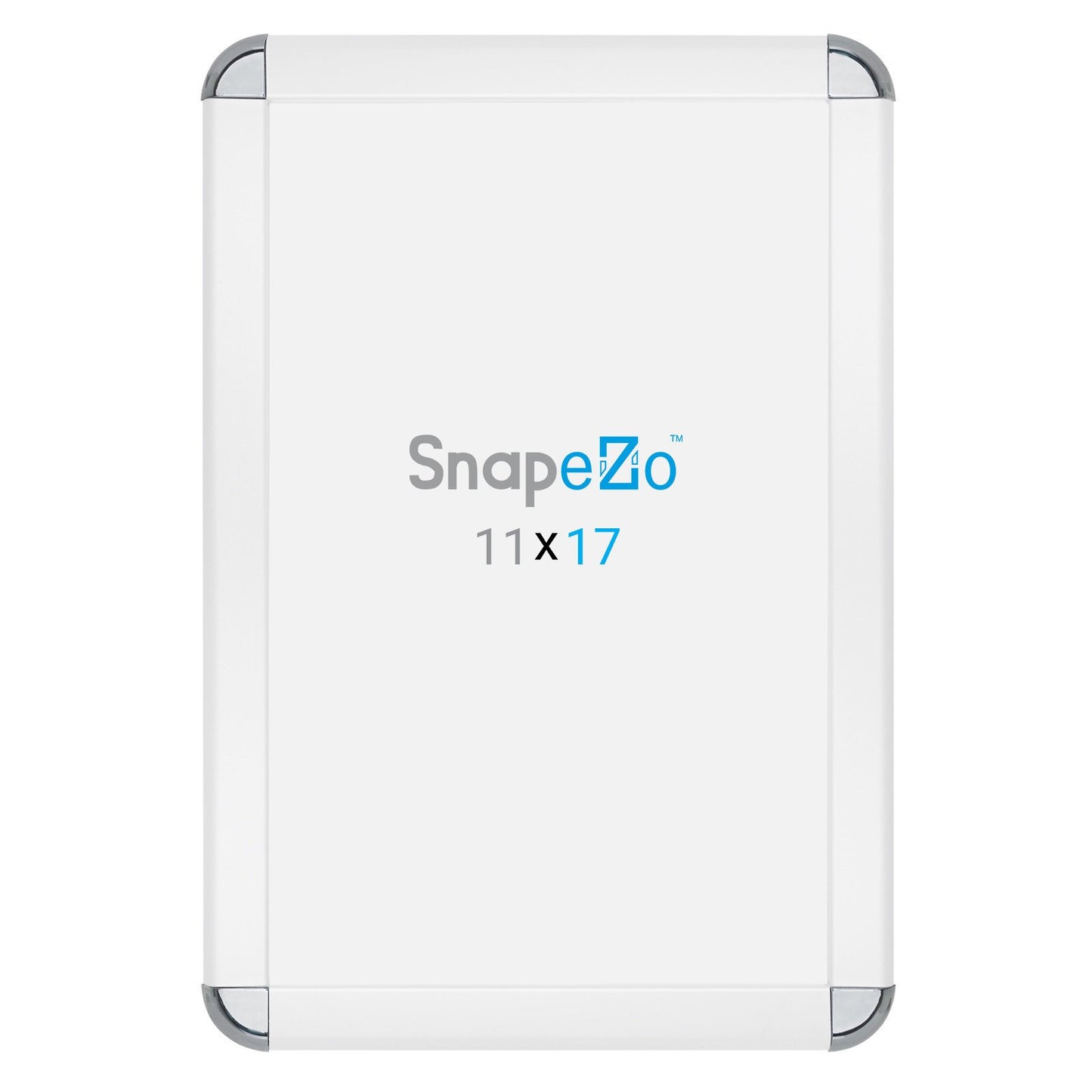 SnapeZo® 27.94 x 43.18 cm White Round-Cornered Snap Frame - 32MM Profile