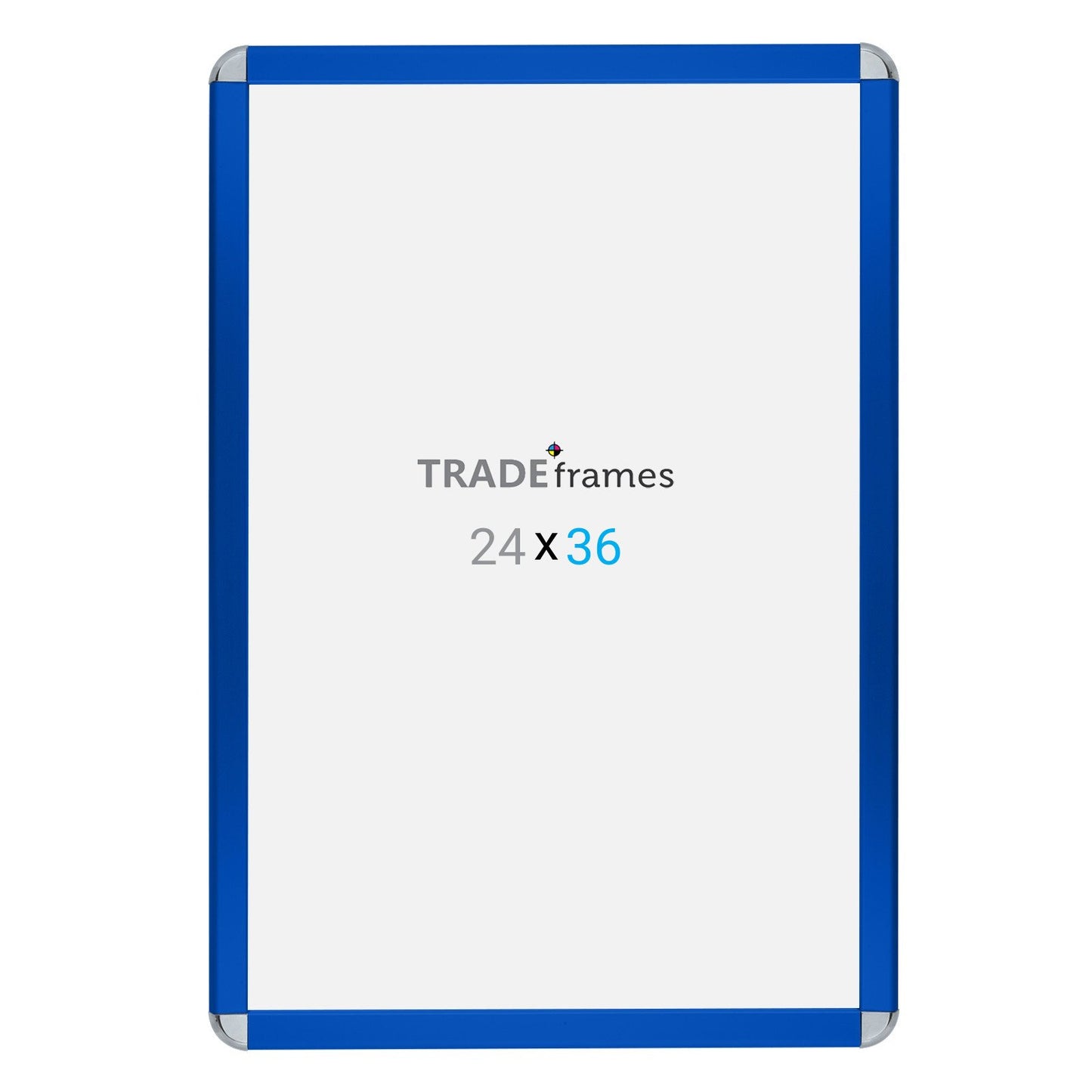 60.96 x 91.44 cm Blue Round-Cornered Snap Frame - 32MM Profile