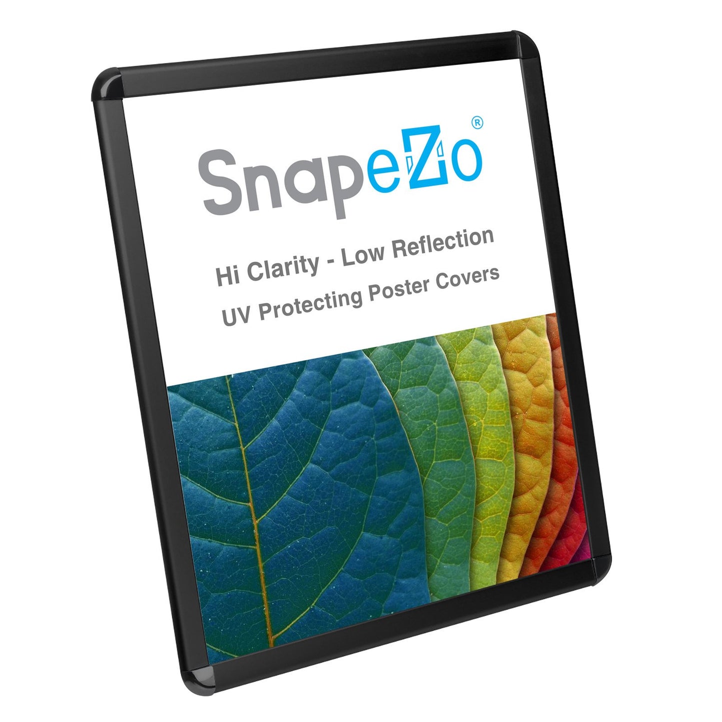 SnapeZo® 43.18 x 55.88 cm Black Round-Cornered Snap Frame - 32MM Profile