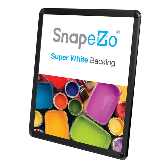 SnapeZo® 43.18 x 55.88 cm Black Round-Cornered Snap Frame - 32MM Profile