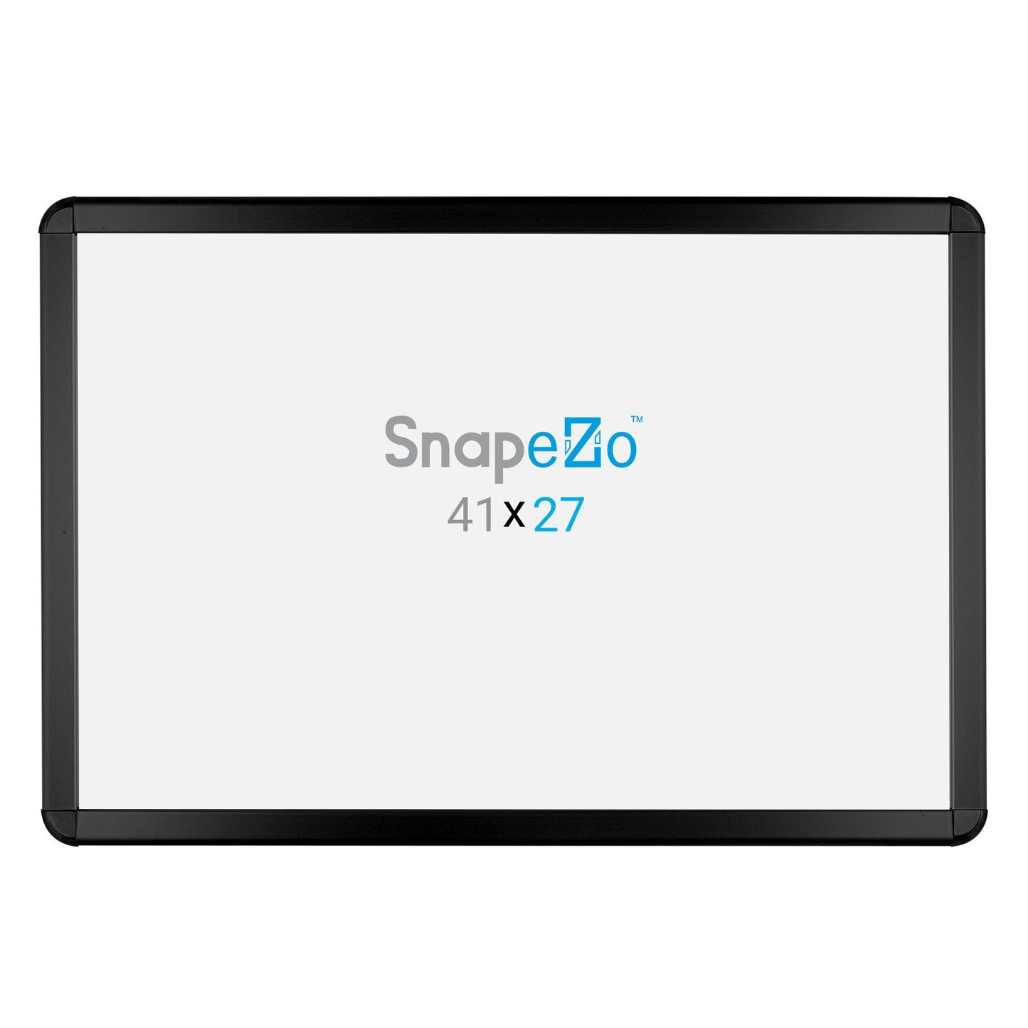 SnapeZo® 68,58 x 104,14 cm Marco a presión negro de esquinas redondeadas - Perfil de 32 mm