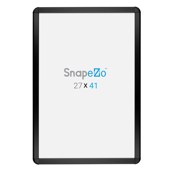 SnapeZo® 68,58 x 104,14 cm Marco a presión negro de esquinas redondeadas - Perfil de 32 mm