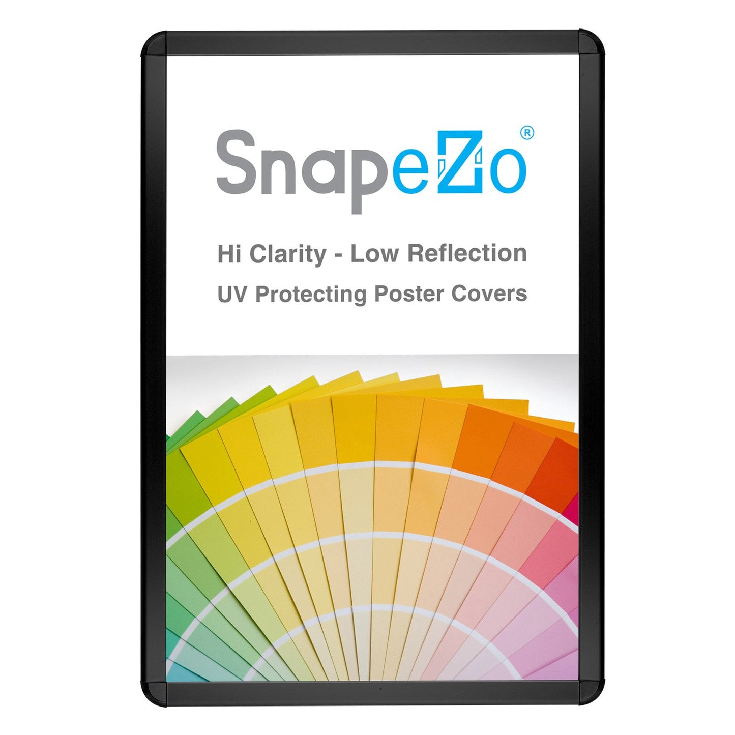 SnapeZo® 60.96 x 91.44 cm Black Round-Cornered Snap Frame - 32MM Profile