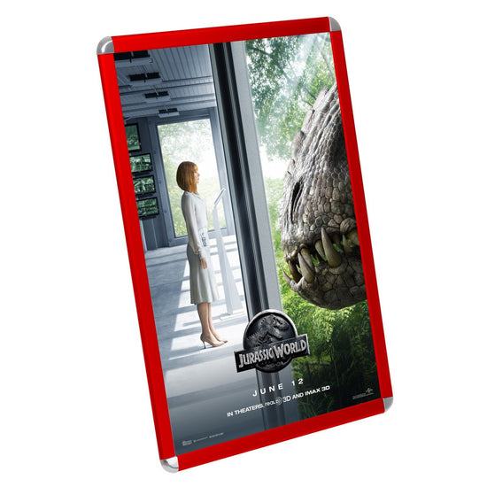 SnapeZo® 60.96 x 91.44 cm Red Round-Cornered Snap Frame - 32MM Profile