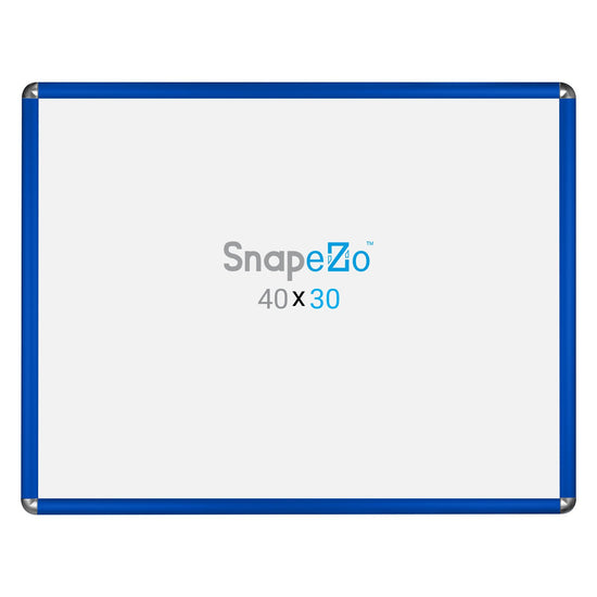 SnapeZo® 76.20 x 101.60 cm Blue Round-Cornered Snap Frame - 32MM Profile