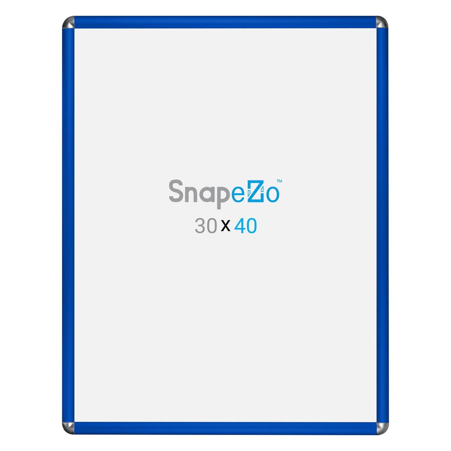 SnapeZo® 76.20 x 101.60 cm Blue Round-Cornered Snap Frame - 32MM Profile