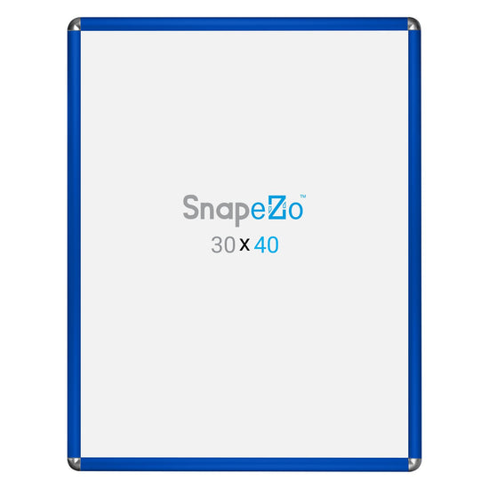 SnapeZo® 76.20 x 101.60 cm Blue Round-Cornered Snap Frame - 32MM Profile