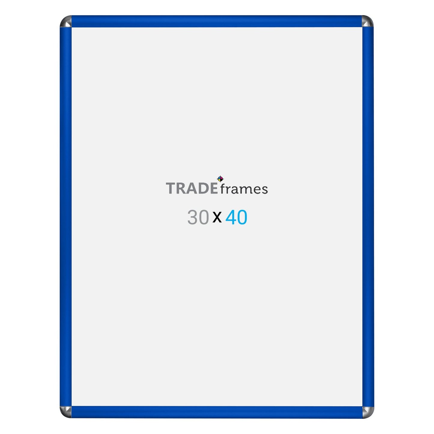 76.20 x 101.60 cm Blue Round-Cornered Snap Frame - 32MM Profile