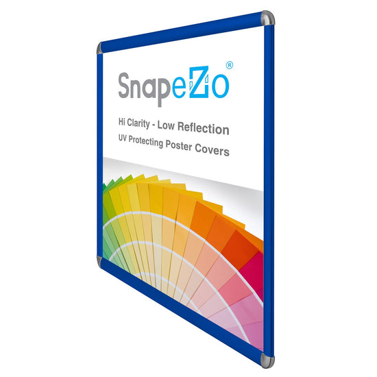 SnapeZo® 76.20 x 101.60 cm Blue Round-Cornered Snap Frame - 32MM Profile