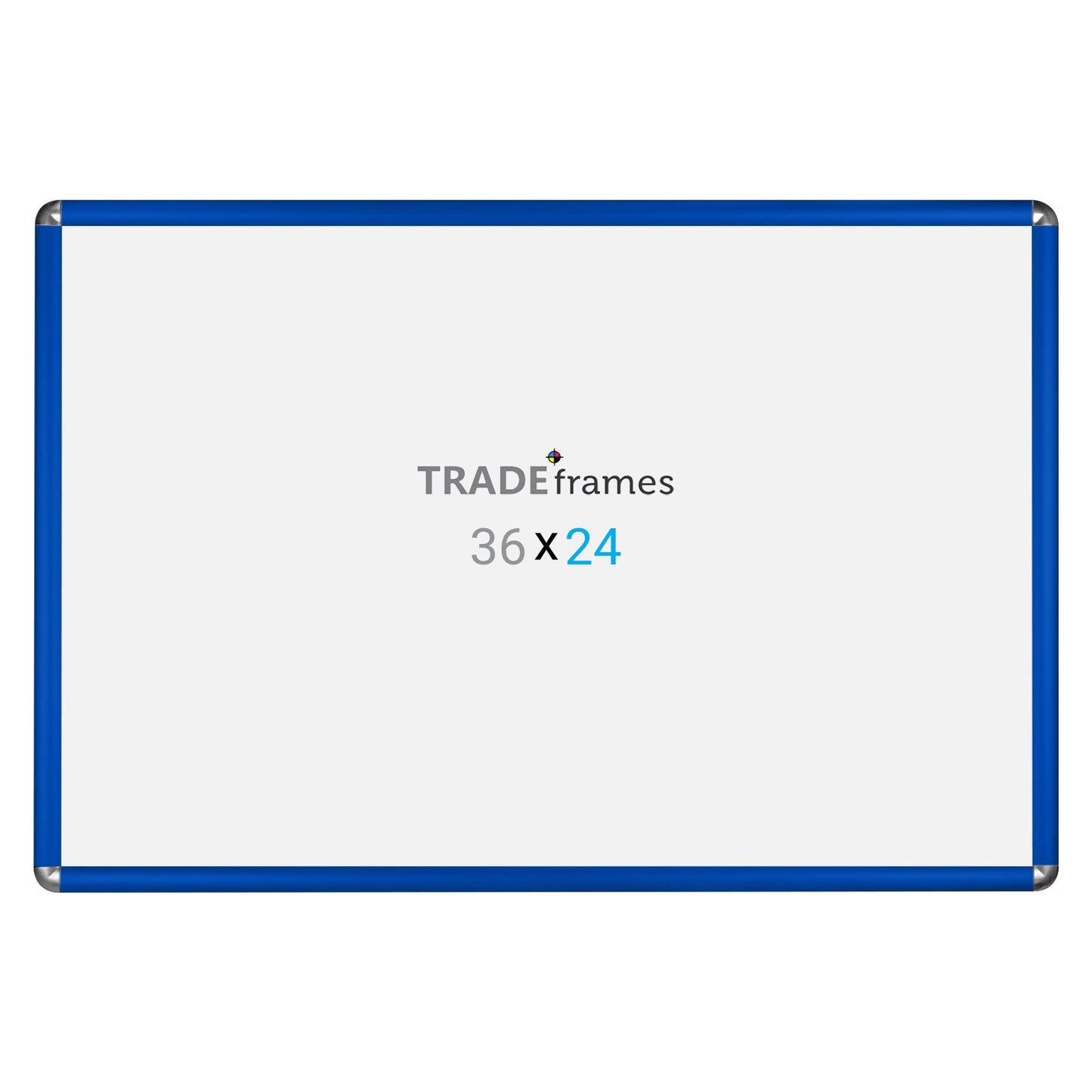 60.96 x 91.44 cm Blue Round-Cornered Snap Frame - 25MM Profile