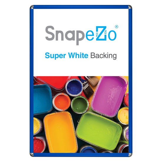 SnapeZo® 60.96 x 91.44 cm Blue Round-Cornered Snap Frame - 25MM Profile