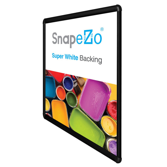 SnapeZo® 76.20 x 101.60 cm Black Round-Cornered Snap Frame - 32MM Profile