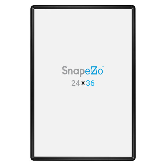 SnapeZo® 60,96 x 91,44 cm Marco a presión negro de esquinas redondeadas - Perfil de 25 mm