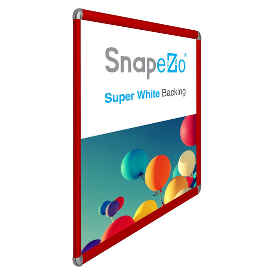 SnapeZo® 76.20 x 101.60 cm Red Round-Cornered Snap Frame - 32MM Profile