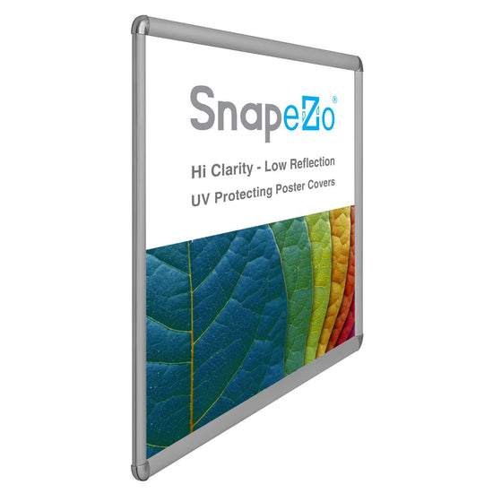 SnapeZo® 76.20 x 101.60 cm Silver Round-Cornered Snap Frame - 32MM Profile