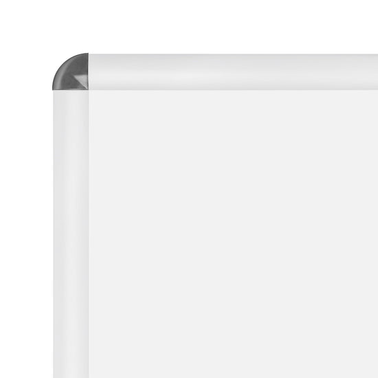 76.20 x 101.60 cm White Round-Cornered Snap Frame - 32MM Profile
