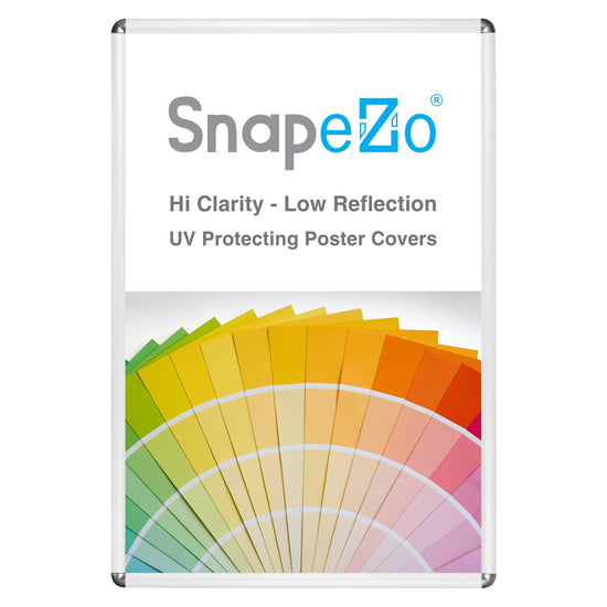 SnapeZo® 60.96 x 91.44 cm White Round-Cornered Snap Frame - 25MM Profile