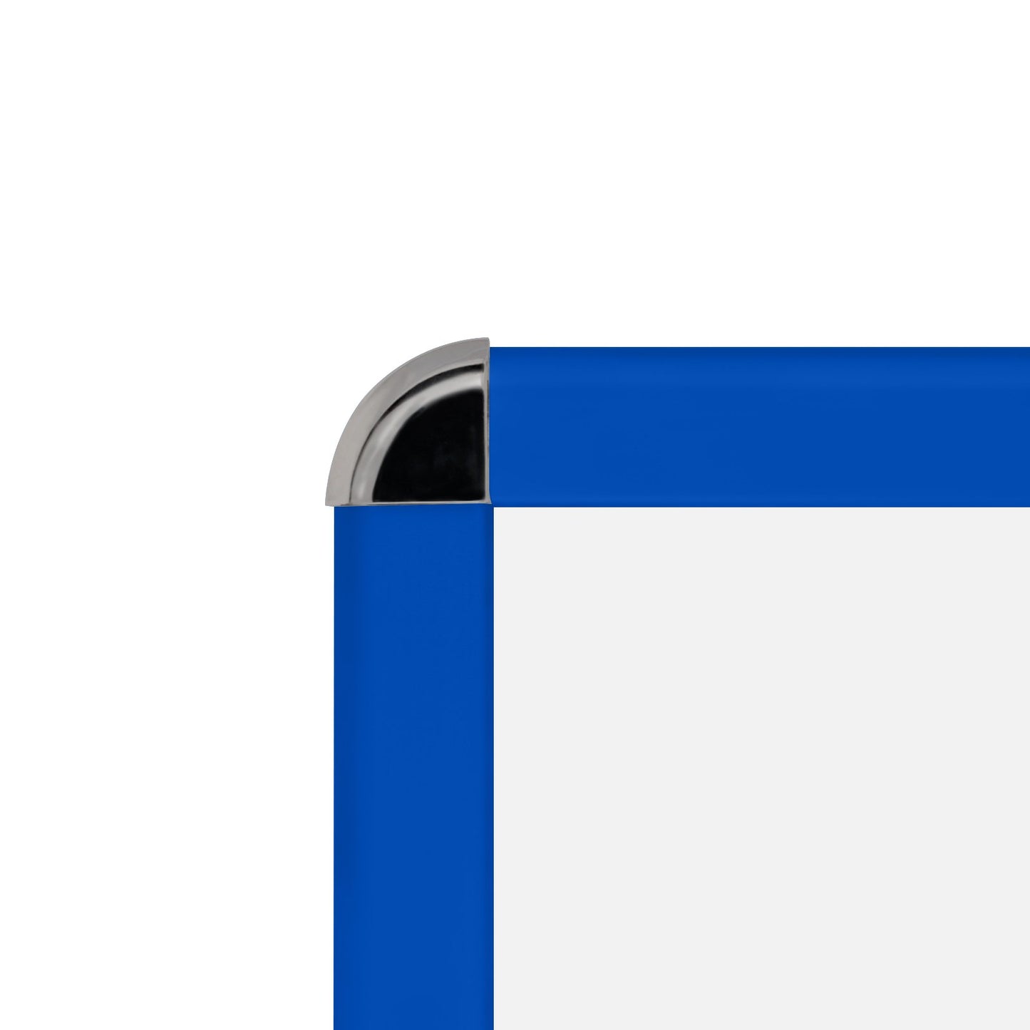 68,58 x 101,60 cm Marco a presión de esquinas redondeadas azul - Perfil de 32 mm