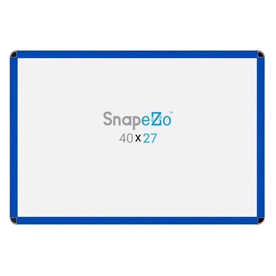 SnapeZo® 68.58 x 101.60 cm Blue Round-Cornered Snap Frame - 32MM Profile