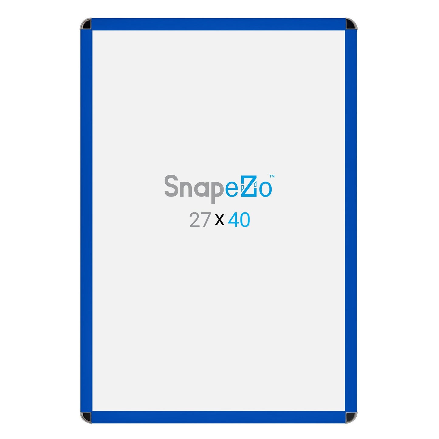 SnapeZo® 68.58 x 101.60 cm Blue Round-Cornered Snap Frame - 32MM Profile