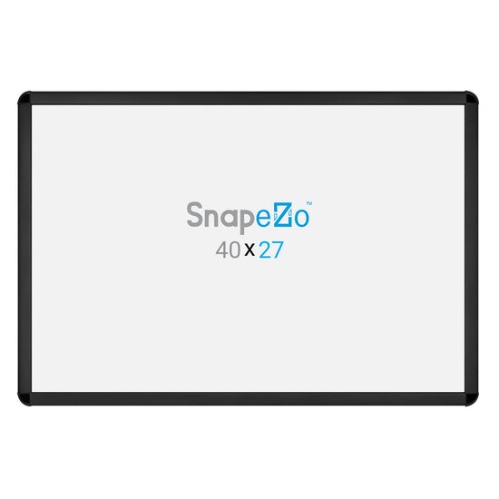 SnapeZo® 68.58 x 101.60 cm Black Round-Cornered Snap Frame - 32MM Profile