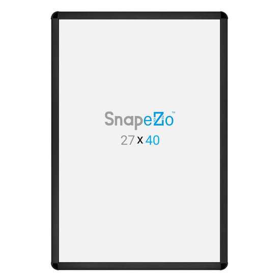 SnapeZo® 68,58 x 101,60 cm Marco a presión negro de esquinas redondeadas - Perfil de 32 mm