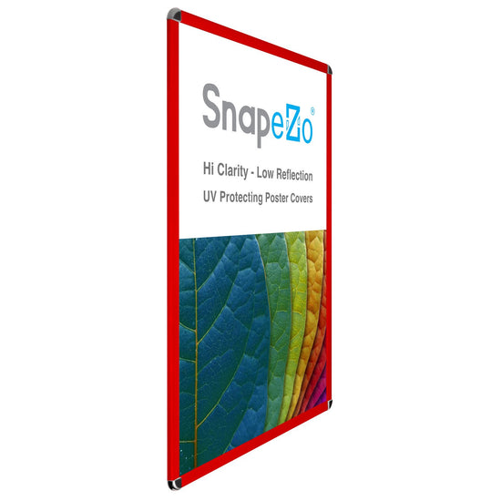 SnapeZo® 68.58 x 101.60 cm Red Round-Cornered Snap Frame - 32MM Profile