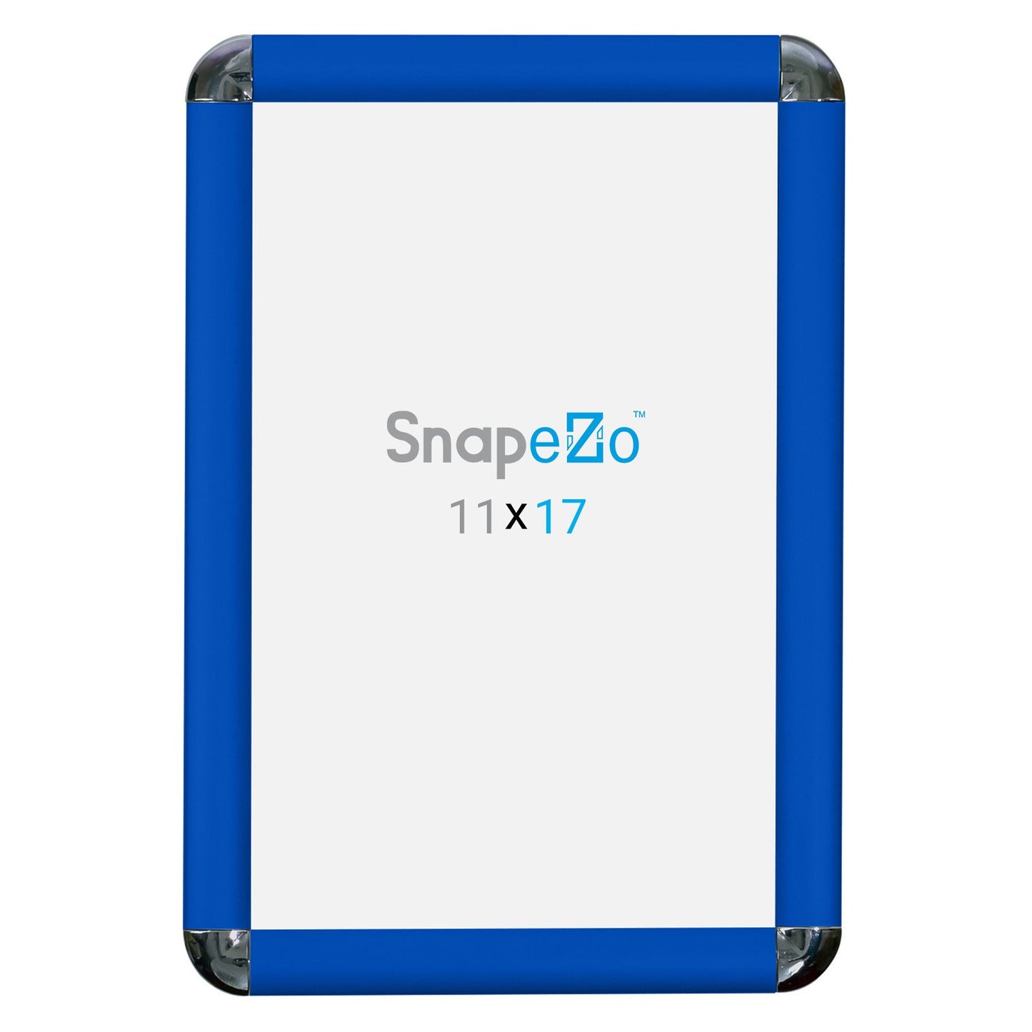 SnapeZo® 27.94 x 43.18 cm Blue Round-Cornered Snap Frame - 25MM Profile