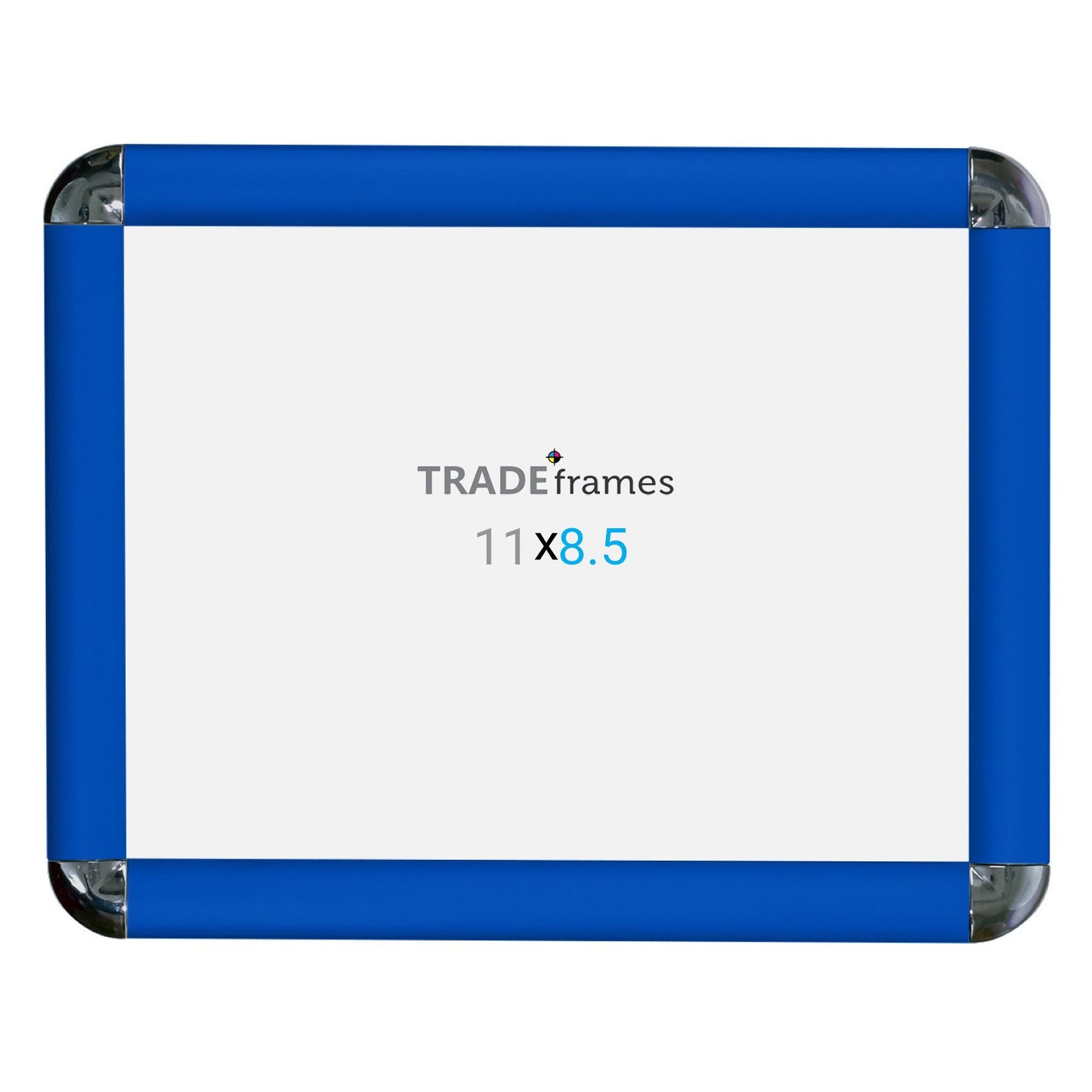 21.59 x 27.94 cm Blue Round-Cornered Snap Frame - 25MM Profile