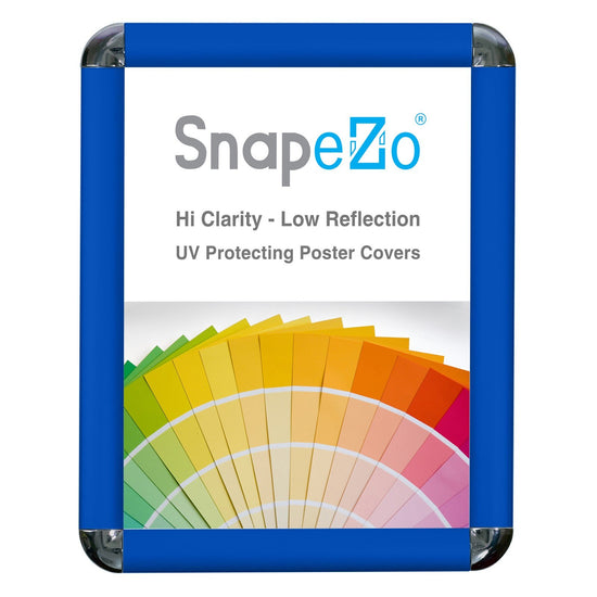 SnapeZo® 21.59 x 27.94 cm Blue Round-Cornered Snap Frame - 25MM Profile