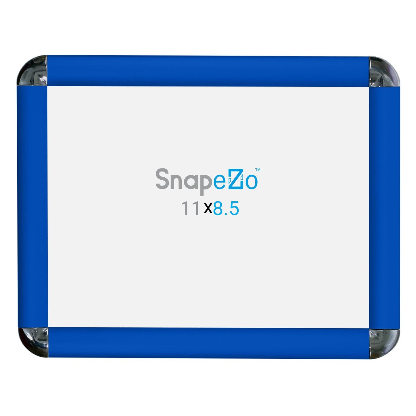 SnapeZo® 21.59 x 27.94 cm Blue Round-Cornered Snap Frame - 25MM Profile