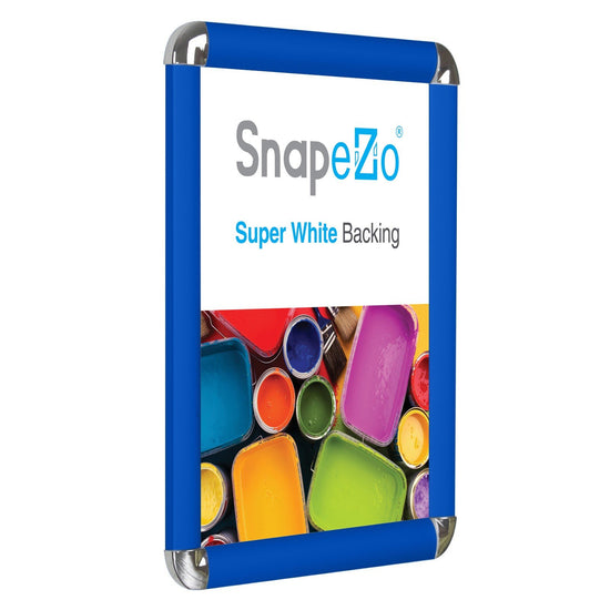 SnapeZo® 21,59 x 27,94 cm Marco a presión de esquinas redondeadas azul - Perfil de 25 mm