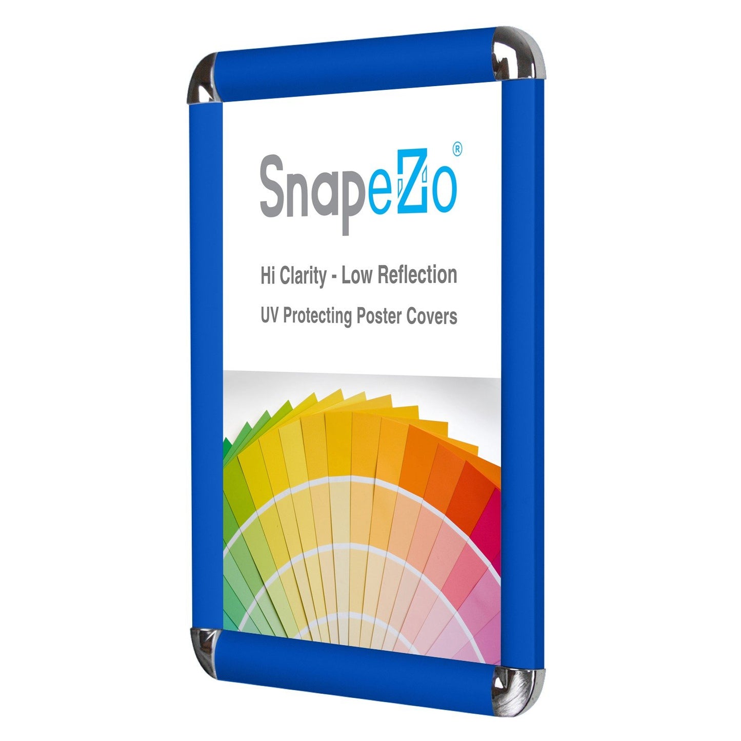 SnapeZo® 21.59 x 27.94 cm Blue Round-Cornered Snap Frame - 25MM Profile